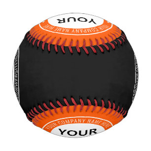 Custom Company Logo Text Baseball Choose Colors