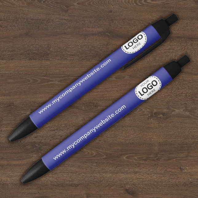 Custom Company Logo & Text Blue Pen (Creator Uploaded)