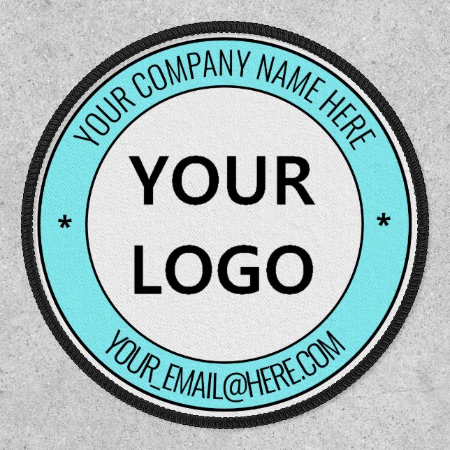 Custom Company Logo Text Branded Business Patch (Front)