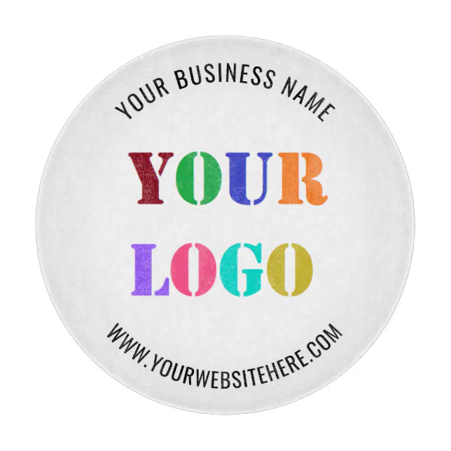 Discover Custom Company Logo Text Business Cutting Board