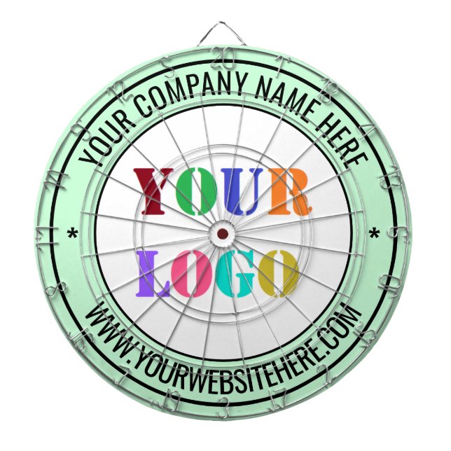 Custom Company Logo Text Business Dart Board Gift (Front)