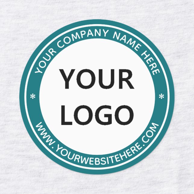 Custom Company Logo Text Business Labels Template (Design 1)