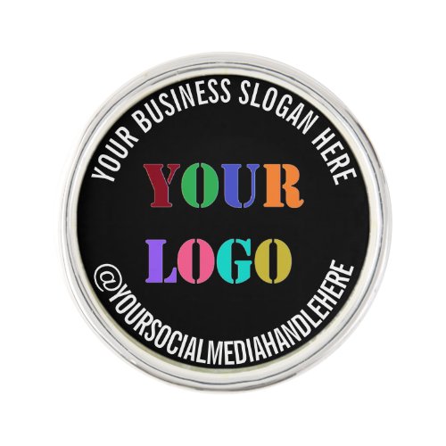 Custom Company Logo Text Business Lapel Pin Gift