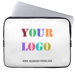 Custom Company Logo Text Business Laptop Sleeve