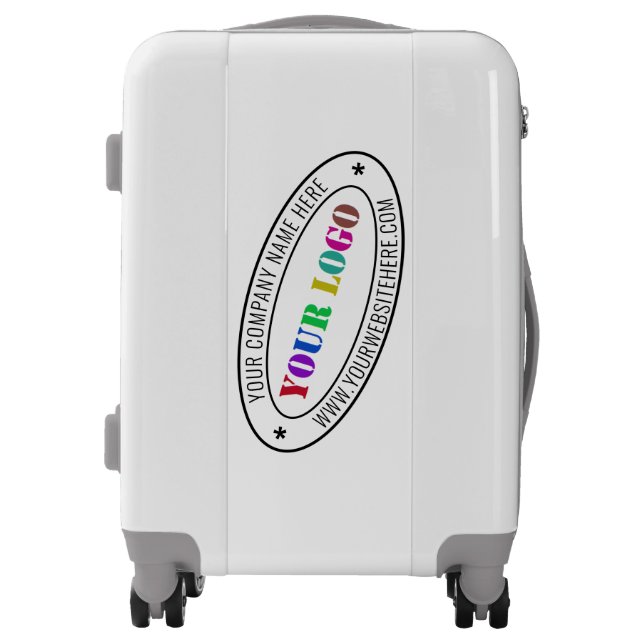 Custom Company Logo Text Business Luggage Template (Front)