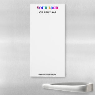 Custom Company Logo Text Business Magnetic Notepad