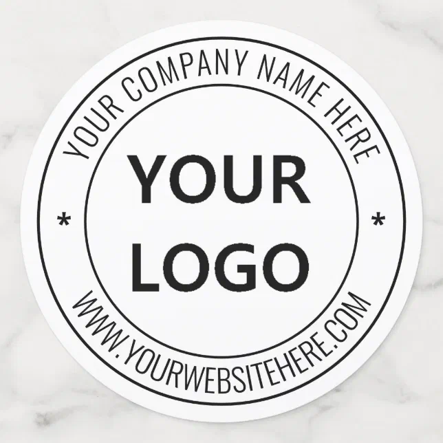 Custom Company Logo Text Business Party Confetti | Zazzle