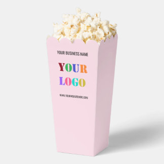 Custom Company Logo Text Business Popcorn Boxes