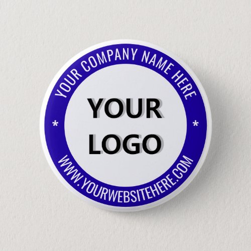 Custom Company Logo Text Business Promotion Button