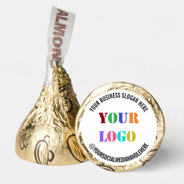 Custom Company Logo Text Business Promotional Gift Hershey®'s Kisses® (Front)