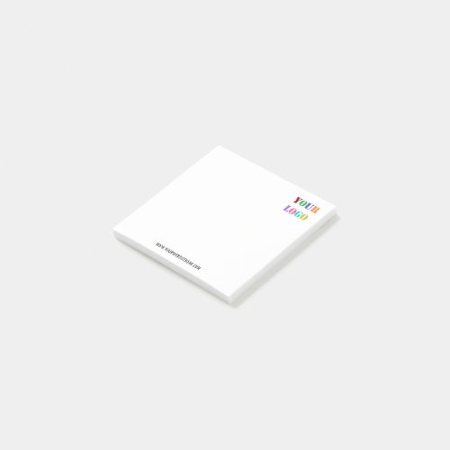 Custom Company Logo Text Business Promotional Post_it Notes