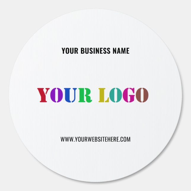 Custom Company Logo Text Business Promotional Sign (Front)