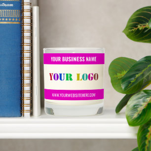 Custom Company Logo Text Business Scented Candle