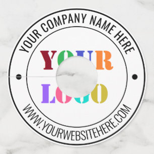 Custom Company Logo Text Business Wine Glass Tag