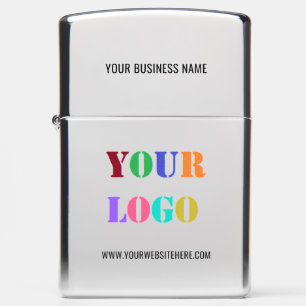 Custom Company Logo Text Business Zippo Lighter
