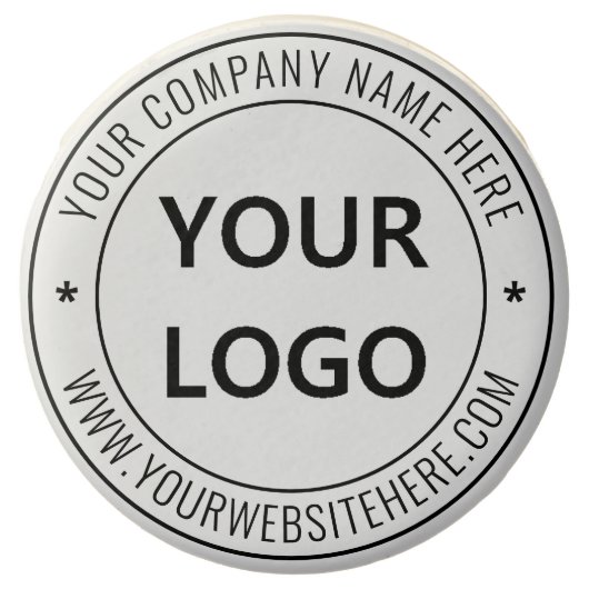 Custom Company Logo Text Chocolate Covered Oreo (Front)