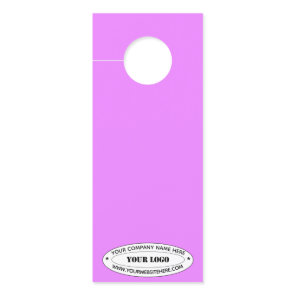 Custom Company Logo Text Door Hanger Choose Colors