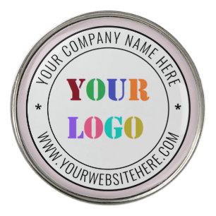 Custom Company Logo Text Golf Ball Marker Template