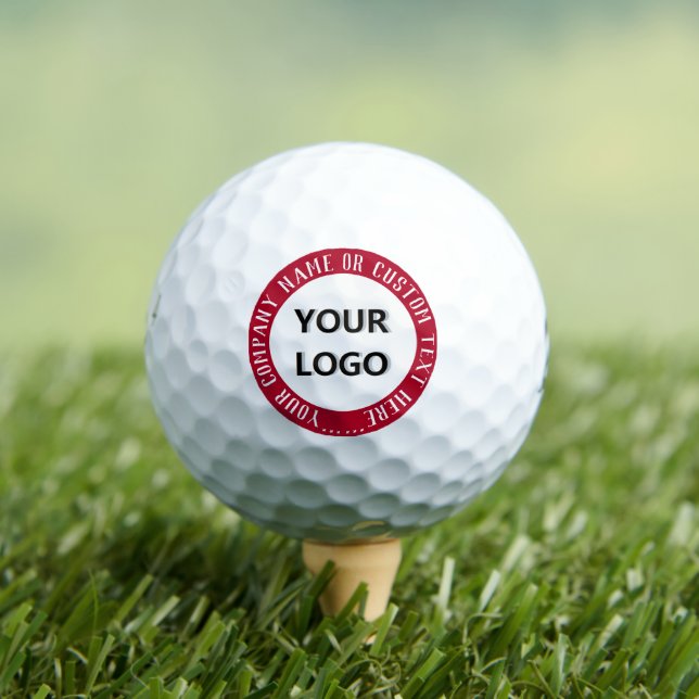 Custom Company Logo Text Golf Balls Stamps (Insitu Tee)