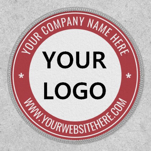 Custom Company Logo Text Info Promotional Patch