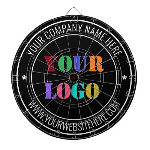 Custom Company Logo Text Office Dart Board Gift