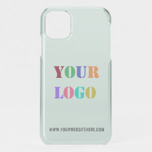 Custom Company Logo Text Personalized iPhone Case
