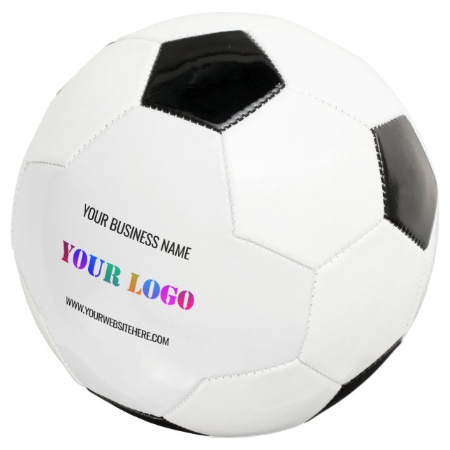 Custom Company Logo Text Personalized Soccer Ball (Three Quarter)
