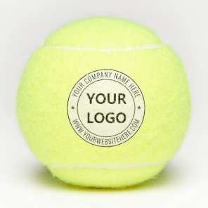 Custom Company Logo Text Personalized Tennis Balls