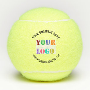 Custom Company Logo Text Personalized Tennis Balls