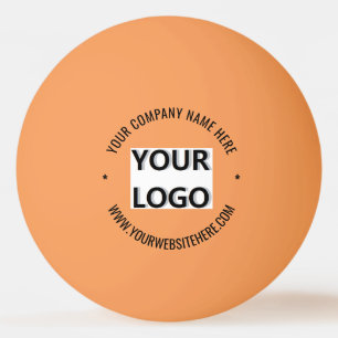 Custom Company Logo Text Ping Pong Balls Template