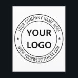 Custom Company Logo Text Promotion Business Flyers<br><div class="desc">Custom Colors and Fonts - Design Your Own Personalized Flyer Example with Your Company Logo and Text Branded Promotional Business Flyers Template / Party Supplies Gifts Marketing Materials - Add Your Logo / Image or QR Code - Photo / and Text - Name / Information / More - Resize and...</div>