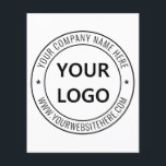 Custom Company Logo Text Promotion Business Flyers<br><div class="desc">Custom Colors and Fonts - Design Your Own Personalized Flyer Example with Your Company Logo and Text Branded Promotional Business Flyers Template / Party Supplies Gifts Marketing Materials - Add Your Logo / Image or QR Code - Photo / and Text - Name / Information / More - Resize and...</div>
