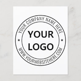 Custom Company Logo Text Promotion Business Flyers