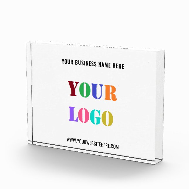 Custom Company Logo Text Promotional Acrylic Award (Right)