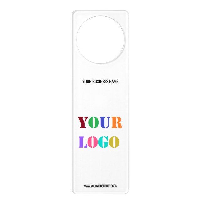 Custom Company Logo Text Promotional Door Hanger (Front)
