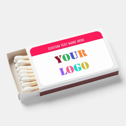 Custom Company Logo Text Promotional Matchboxes