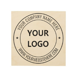Custom Company Logo Text Promotional Wood Wall Art