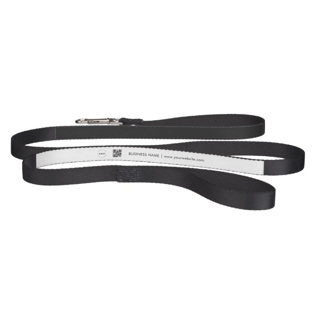 Custom Company Logo Text & Qr Code Pet Dog Leash (Full)