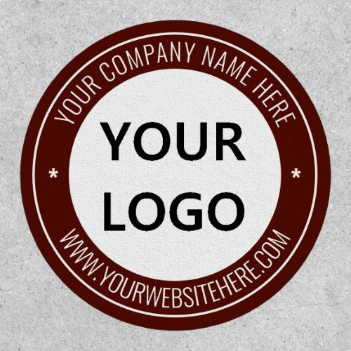 Custom Company Logo Text Stamp Patch Your Colors