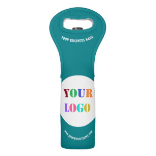 Custom Company Logo Text Wine Tote Bag Template