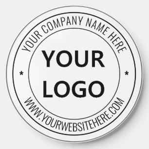 Custom Company Logo Text Wireless Charger Template