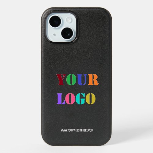 Custom Company Logo Text Your Business iPhone Case