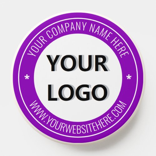 Custom Company Logo Text Your Business PopSocket