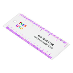 Custom Company Logo Text Your Business Ruler