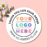 Custom Company Logo Thank You For Your Order Classic Round Sticker