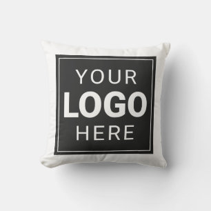 Custom Company Logo Throw Pillow