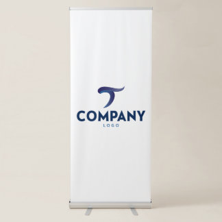 Custom Company Logo Vertical Retractable Banner