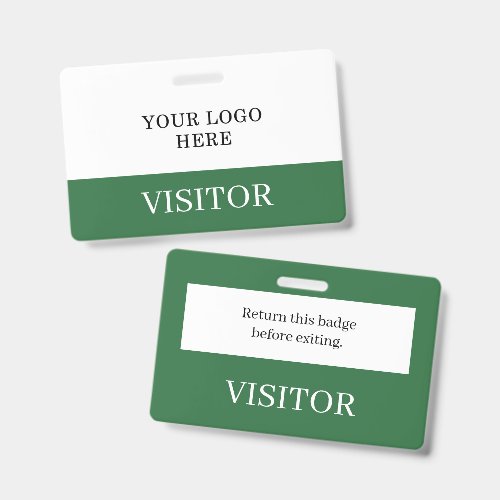Custom Company Logo Visitor Pass Badge