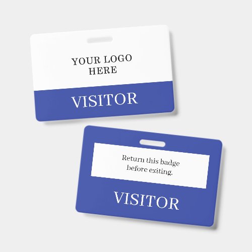 Custom Company Logo Visitor Pass Badge