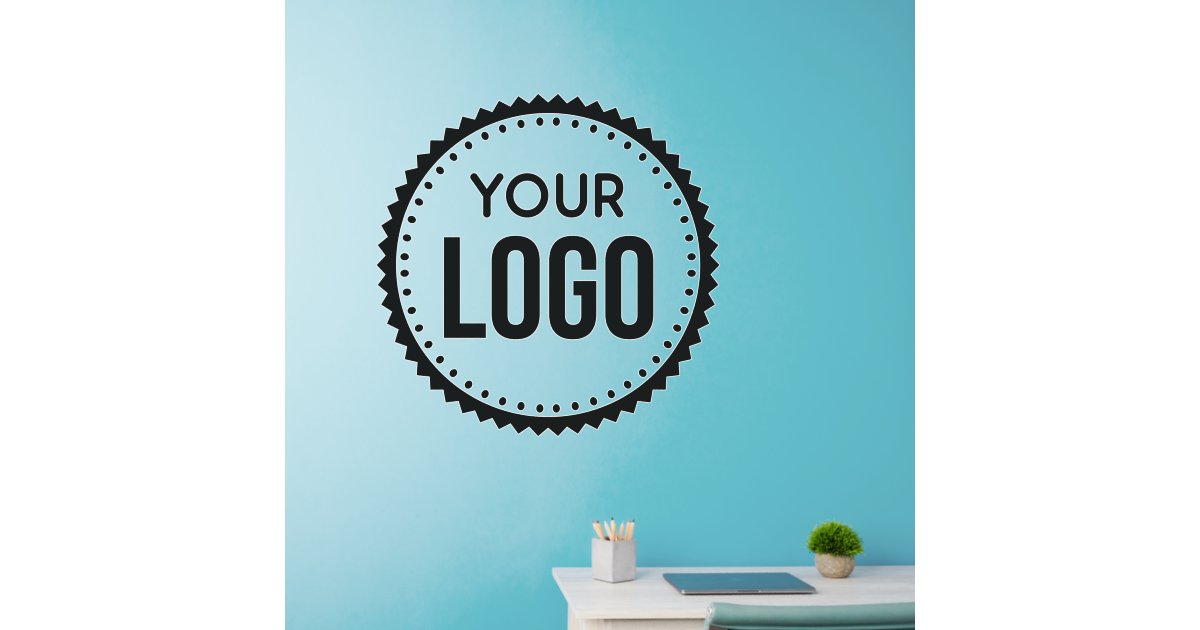 Custom Company Logo Wall Decal Zazzle